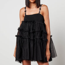 Sister Jane Sofie Spot Tulle Mini Dress - Black