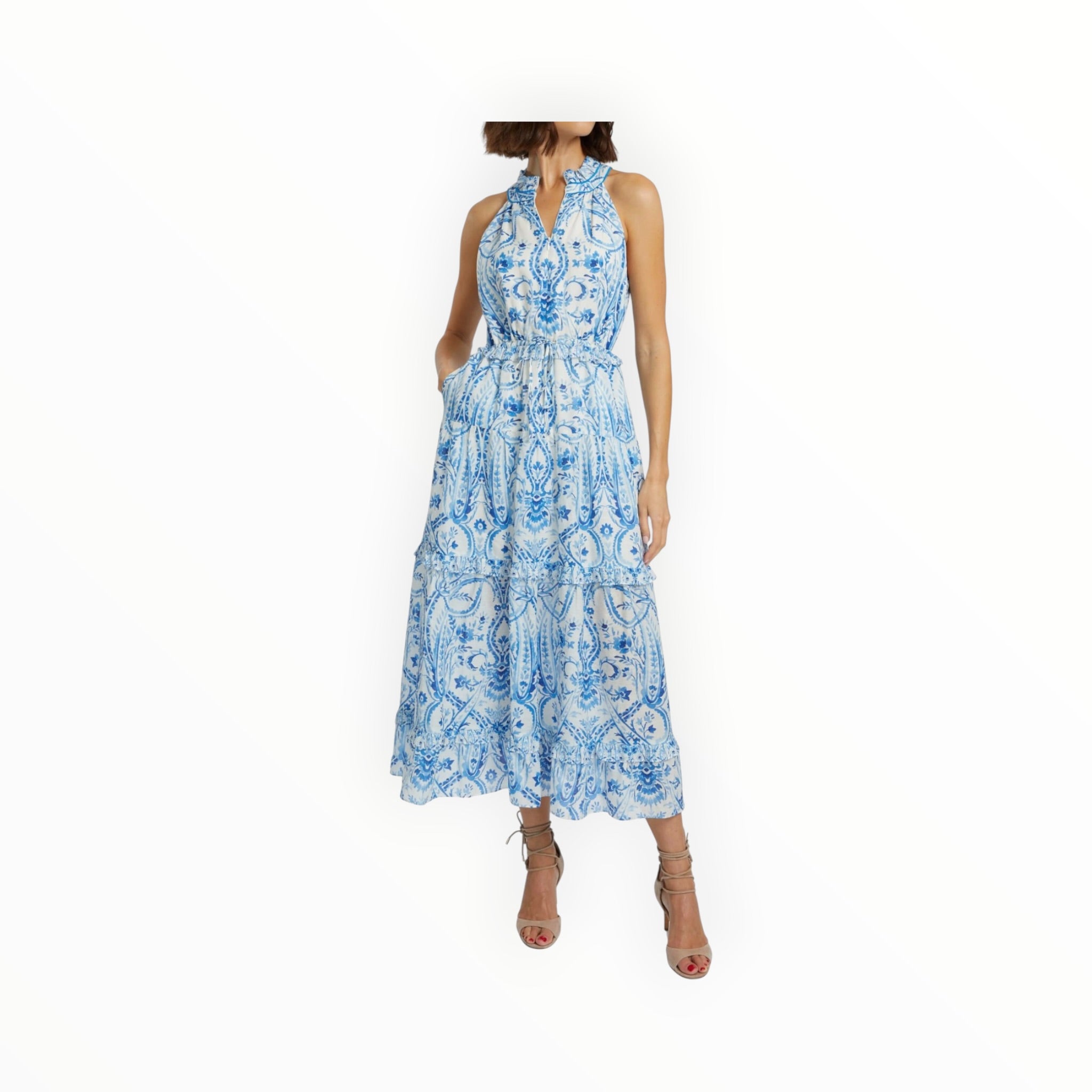 Caballero Hollie Dress - Porcelain Deco