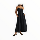 Z Supply Cornelia Poplin Maxi Dress - Black