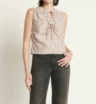 Nation Ltd Mimmi Keyhole Top - Sable Stripe