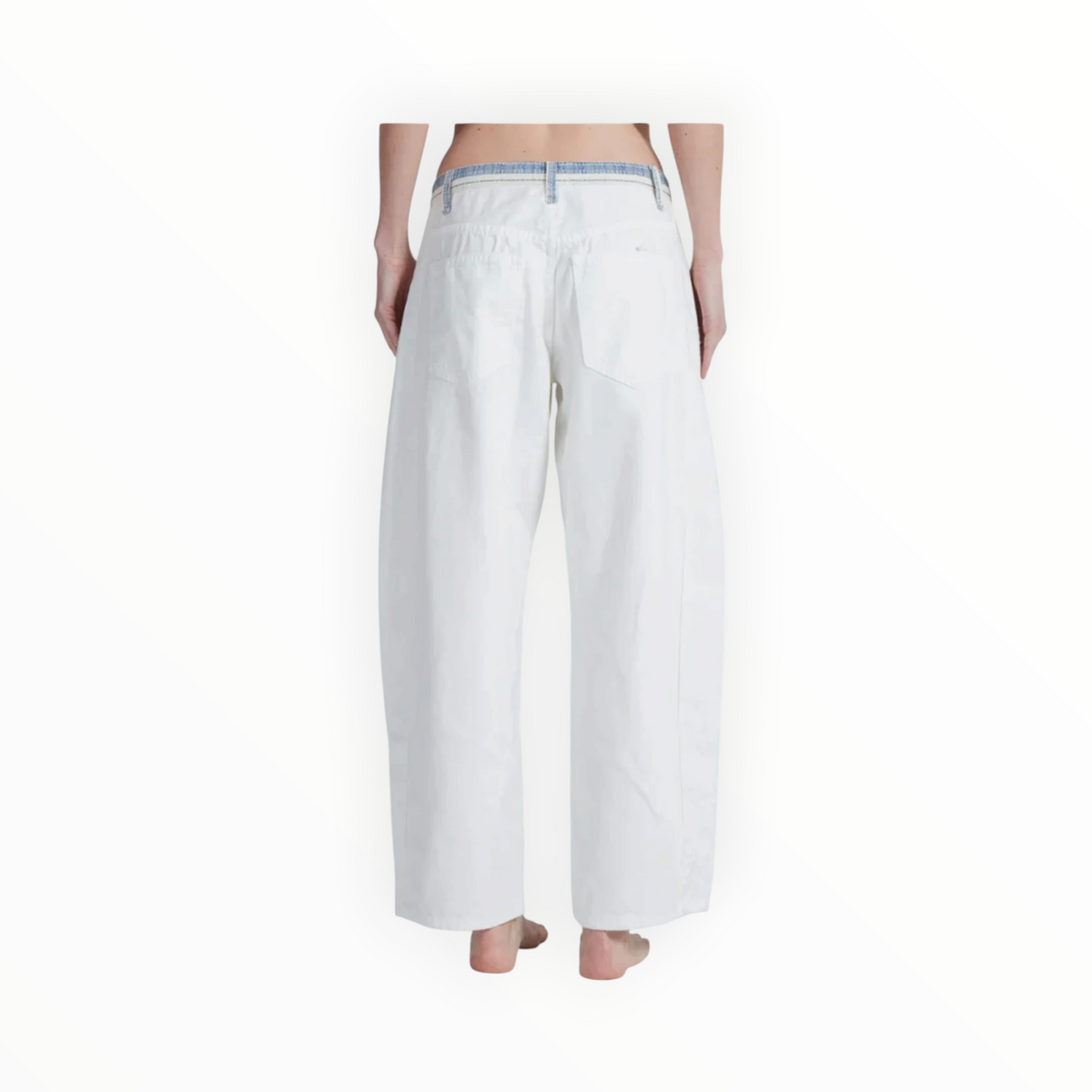 ASKK NY Catamaran Jean - White Sashiko