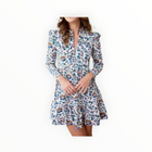 Sail To Sable French Floral Tunic Flare Dress