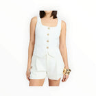 Generation Love Beatriz Crepe Top - White