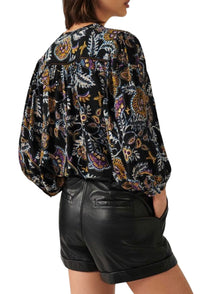 ba&sh Valska Shirt - Noir Paisley