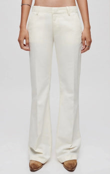 Re/Done Mid Rise Flared Touser - Ivory