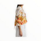 Derek Lam 10 Crosby Milon Blouse - White/Papaya