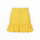 Tara Jarmon Josie in a Frothy Crepe Skirt - Yellow