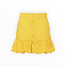 Tara Jarmon Josie in a Frothy Crepe Skirt - Yellow