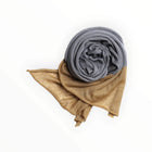 ITO KNITTO Dip Scarf - Steel/Almond