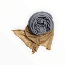 ITO KNITTO Dip Scarf - Steel/Almond