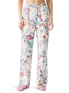 Steve Madden Denia Floral Print Pants - Antique