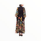 Lavi by Majolavi Blouson Sleeve Floral Dress - Black