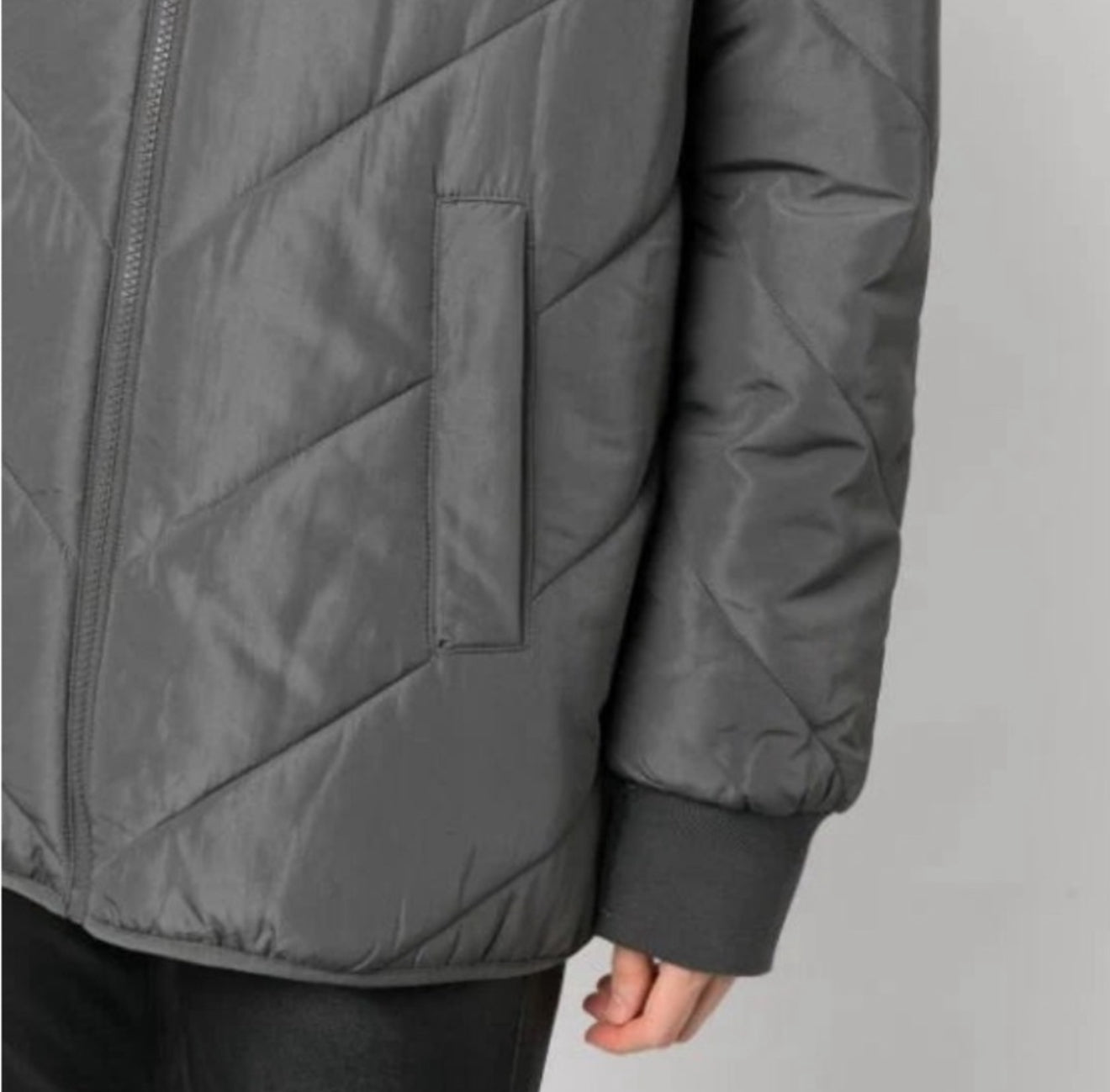 Zadig & Voltaire Kidea Parka Coat - Ardoise Grey