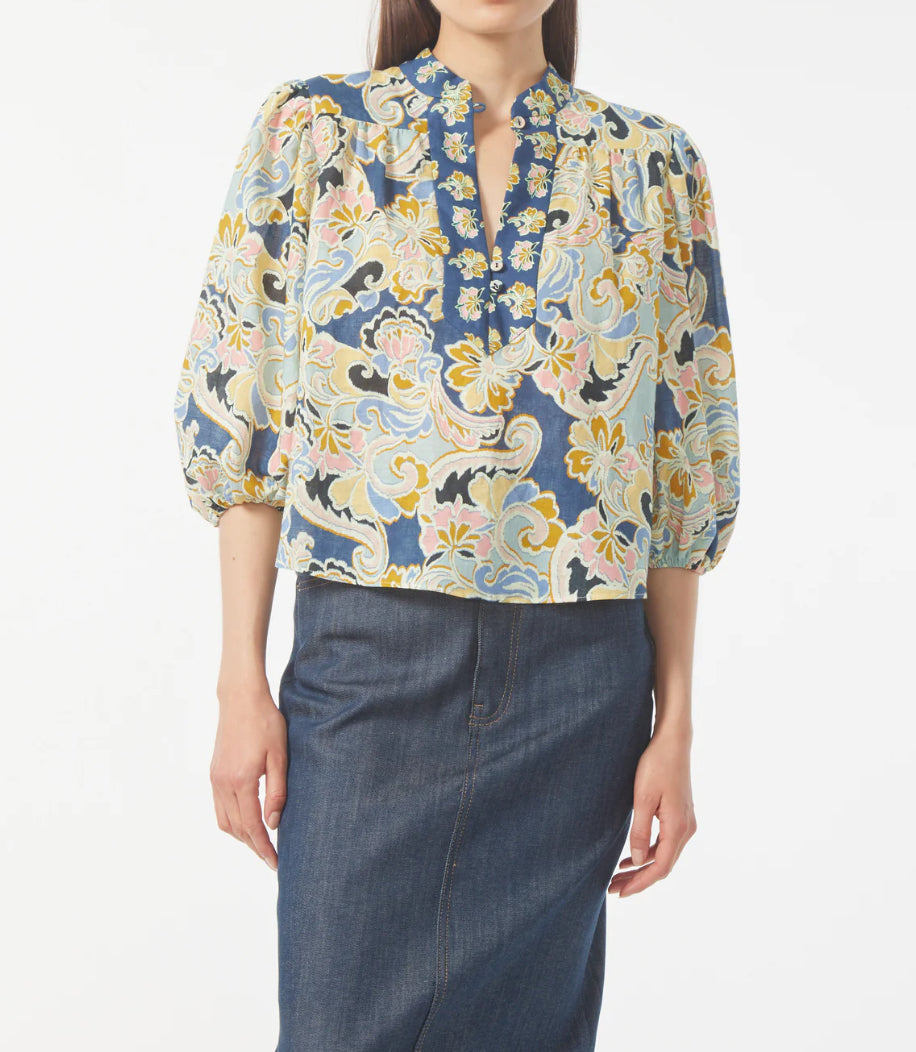 Gilner Farrar Bethany Blouse - Cotswold Print