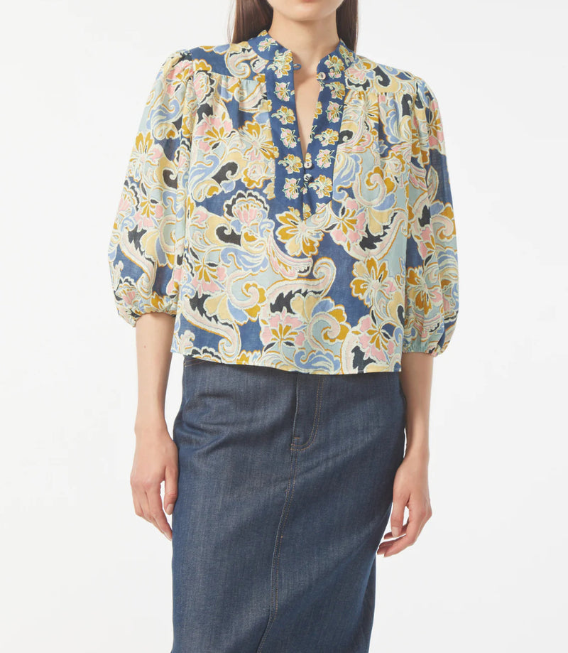 Gilner Farrar Bethany Blouse - Cotswold Print