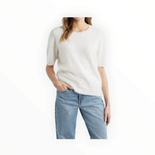 Margaret O'Leary Brushed Cashmere Tee - Chalk