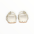 Saint G Emily Studded Double Buckle Sandal - White