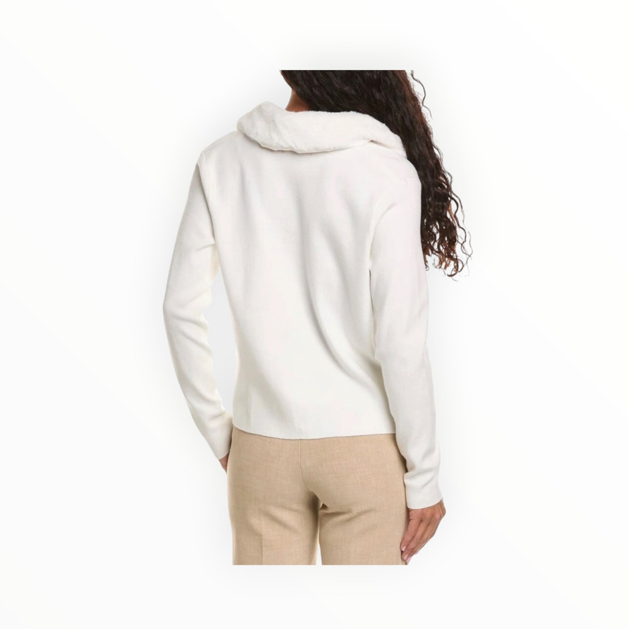 Renuar Fur Cardigan - Winter White