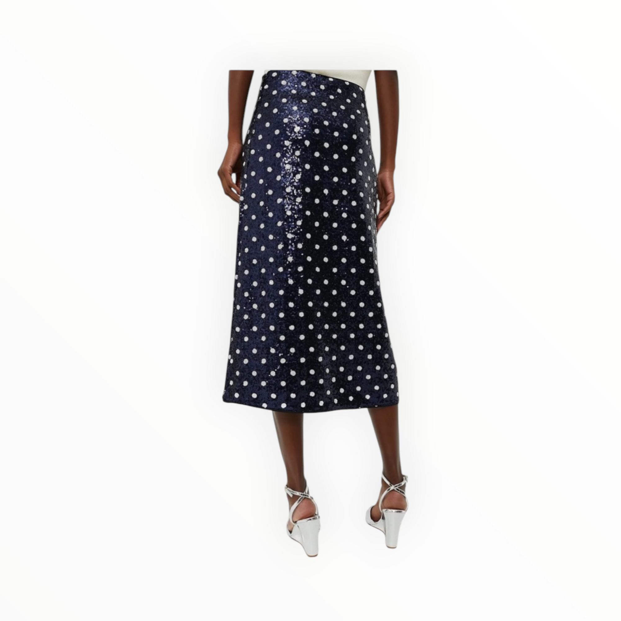 Baum und Pherdgarten Dotted Sequence Jily Skirt - Navy