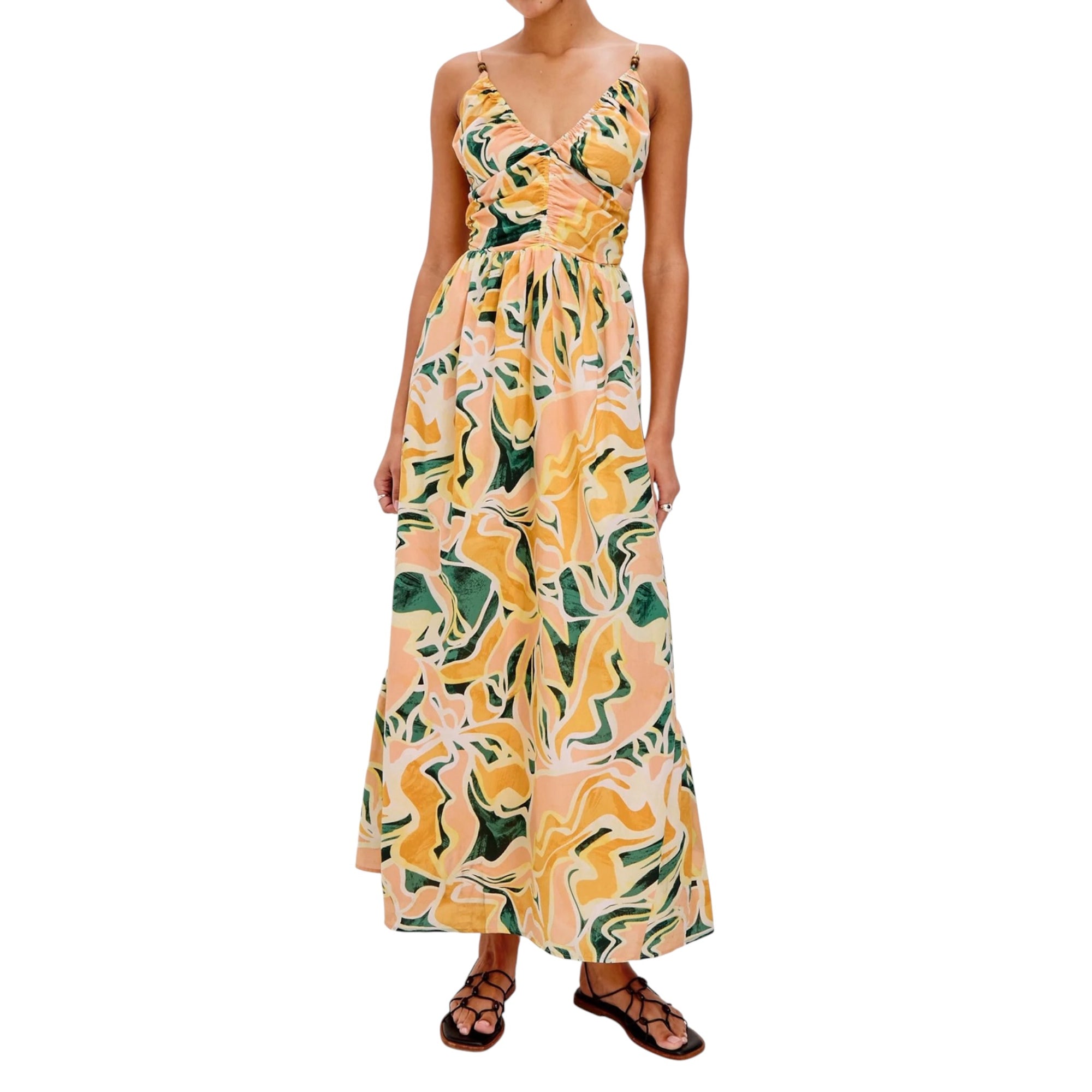 Rails Palm Dress - Tulum