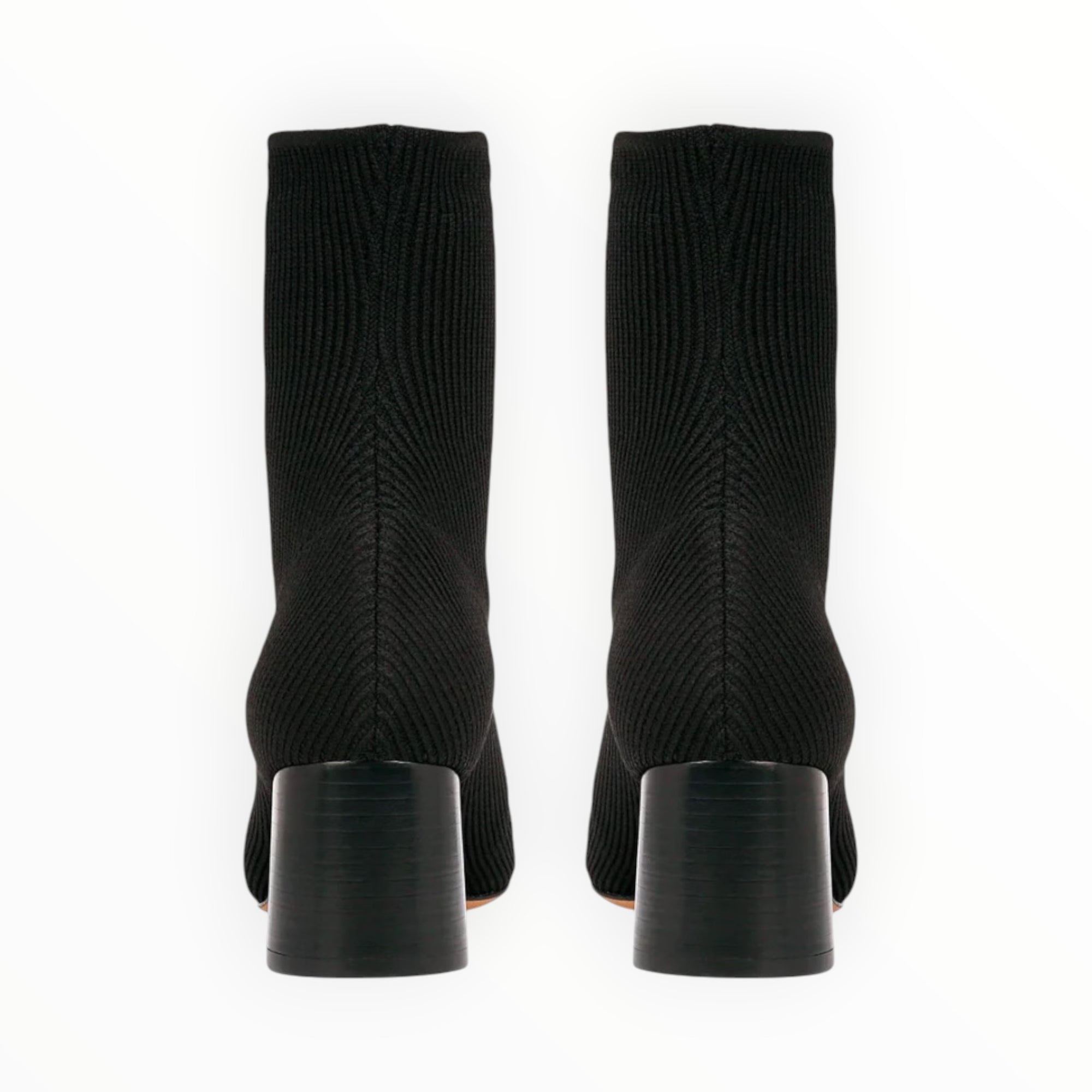 Vince Tasha Knit Ankle Boots- Black