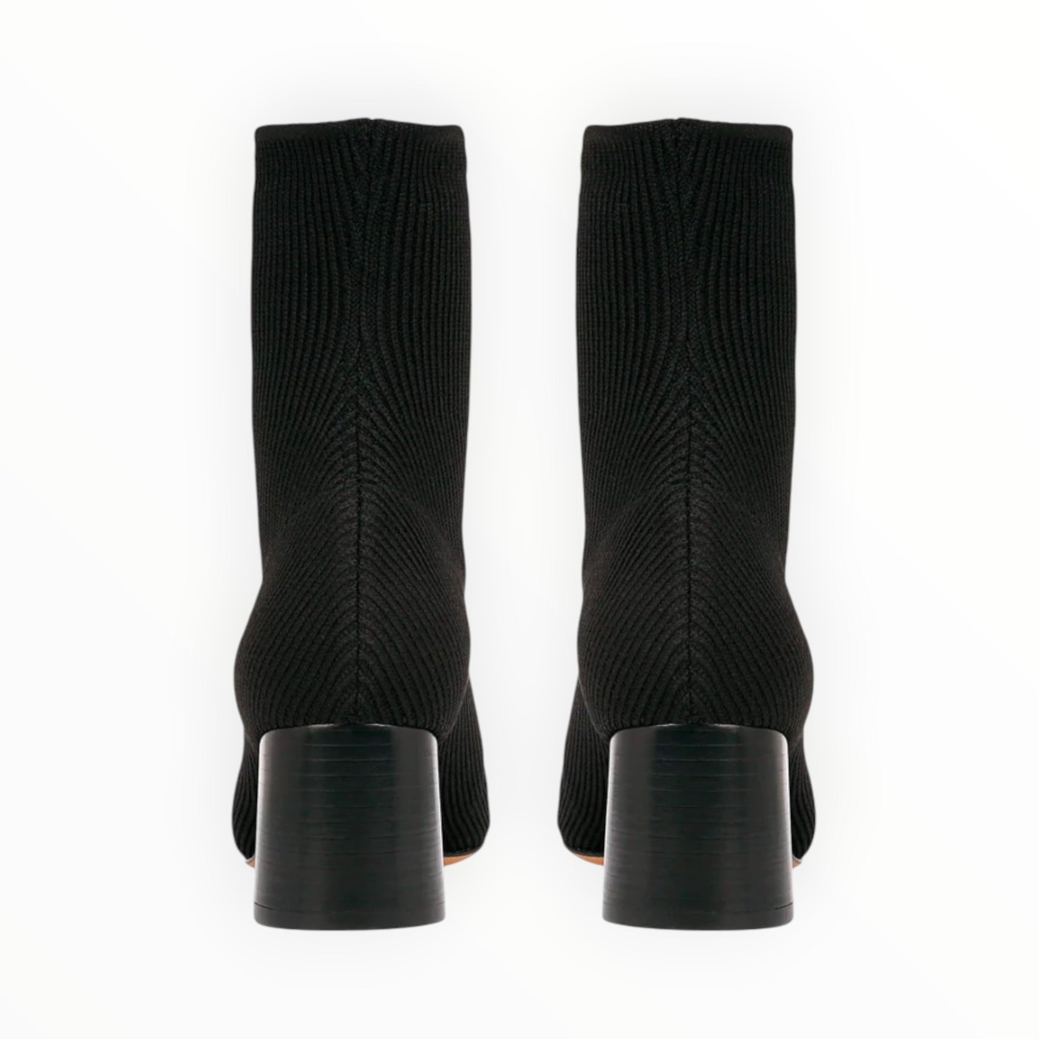 Vince Tasha Knit Ankle Boots- Black