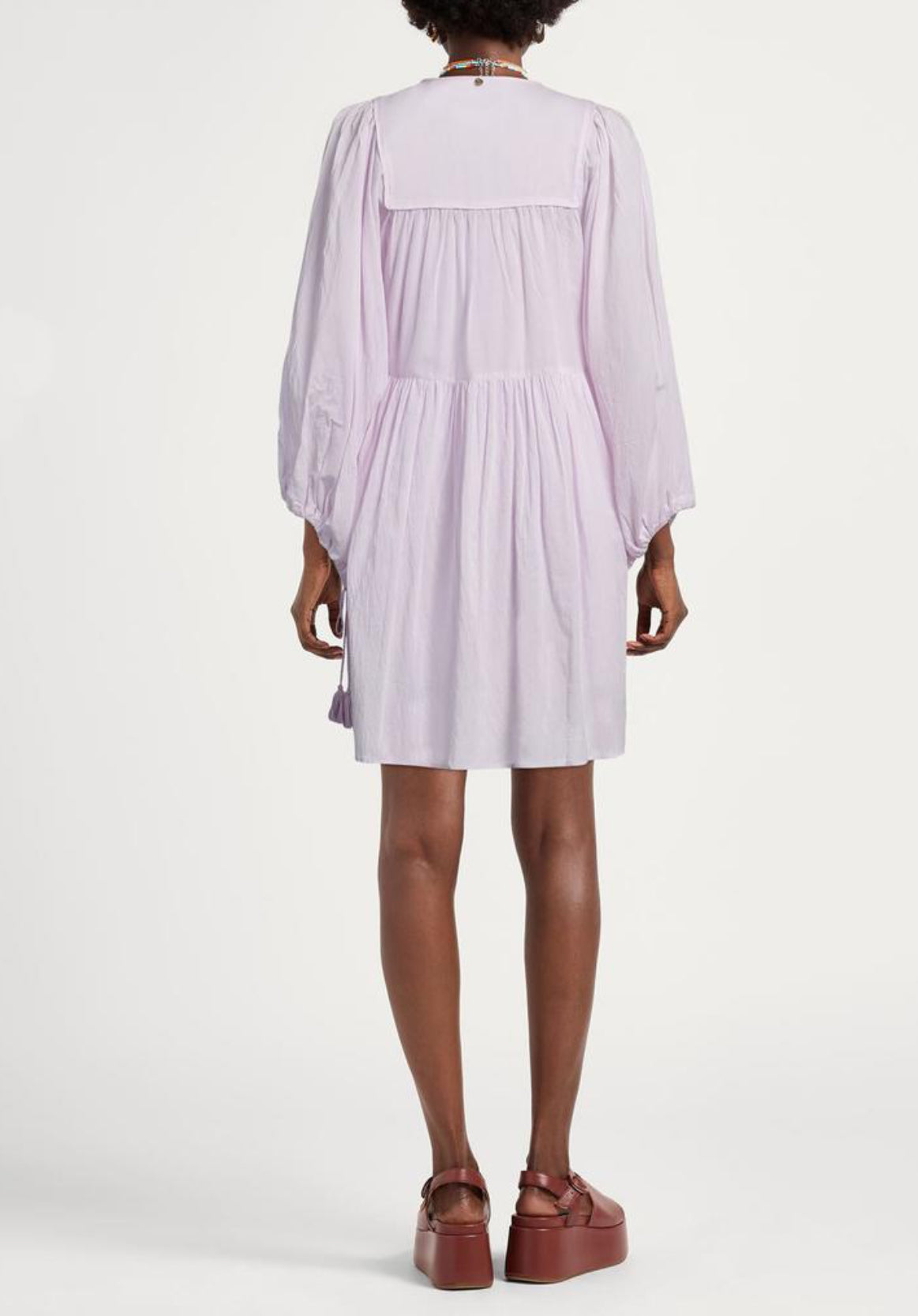 Antik Batik Hita Short Dress - Light Purple