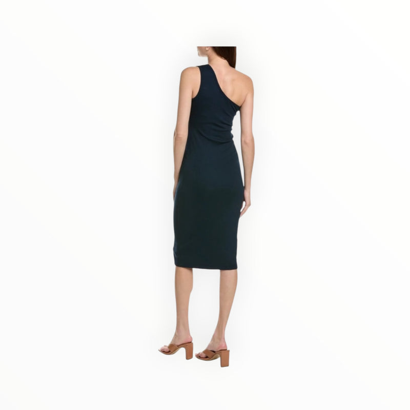 Stateside 2x1 One-Shoulder Midi Dress - Navy