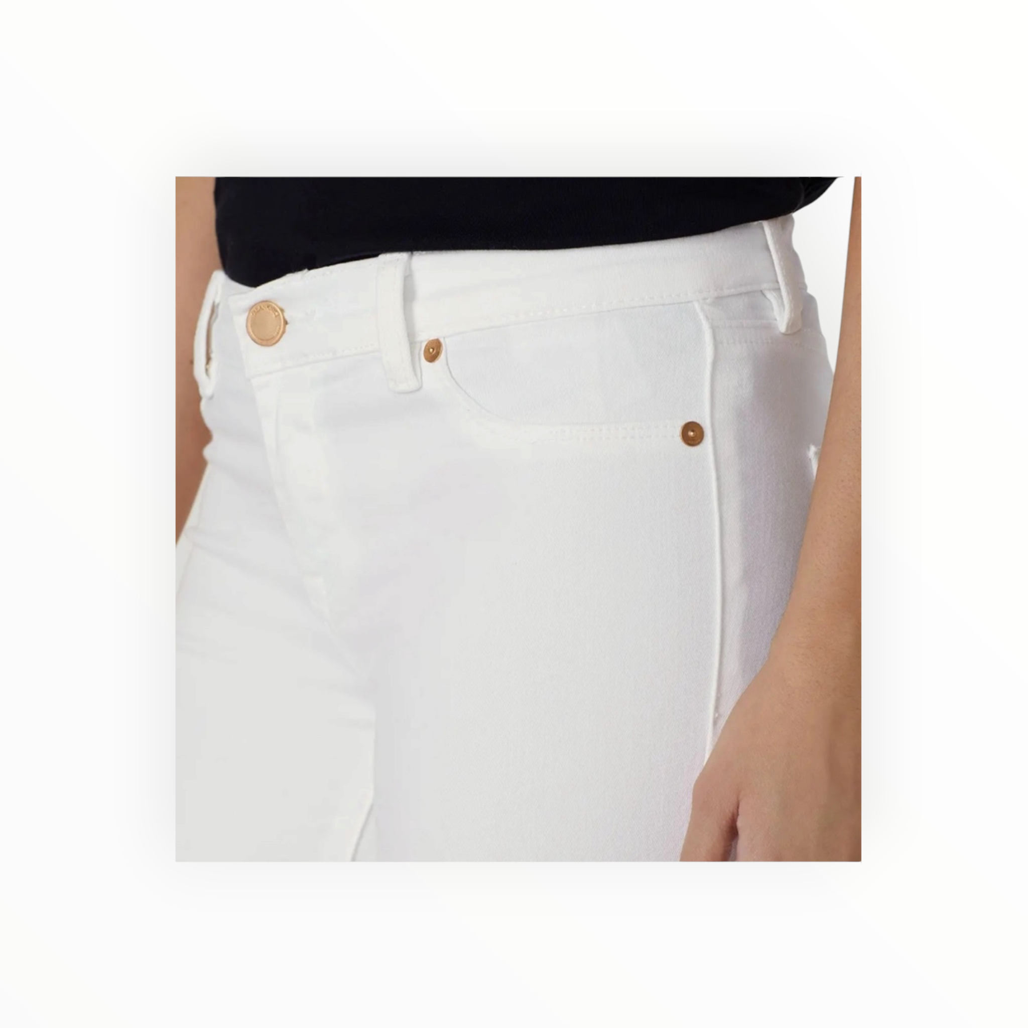 Blank NYC Great White Low Rise Skinny - White
