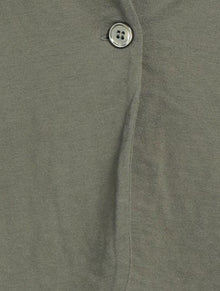 Majestic Filatures French Terry Brushed Fleece One-Button Blazer - Cuir
