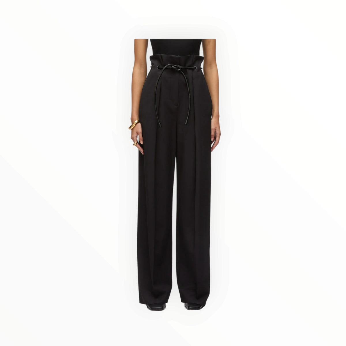 3.1 Phillip Lim Wide Leg Origami Pant - Black