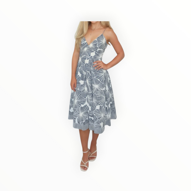 NIBI MTK Isabella Midi Dress - Blue Nova