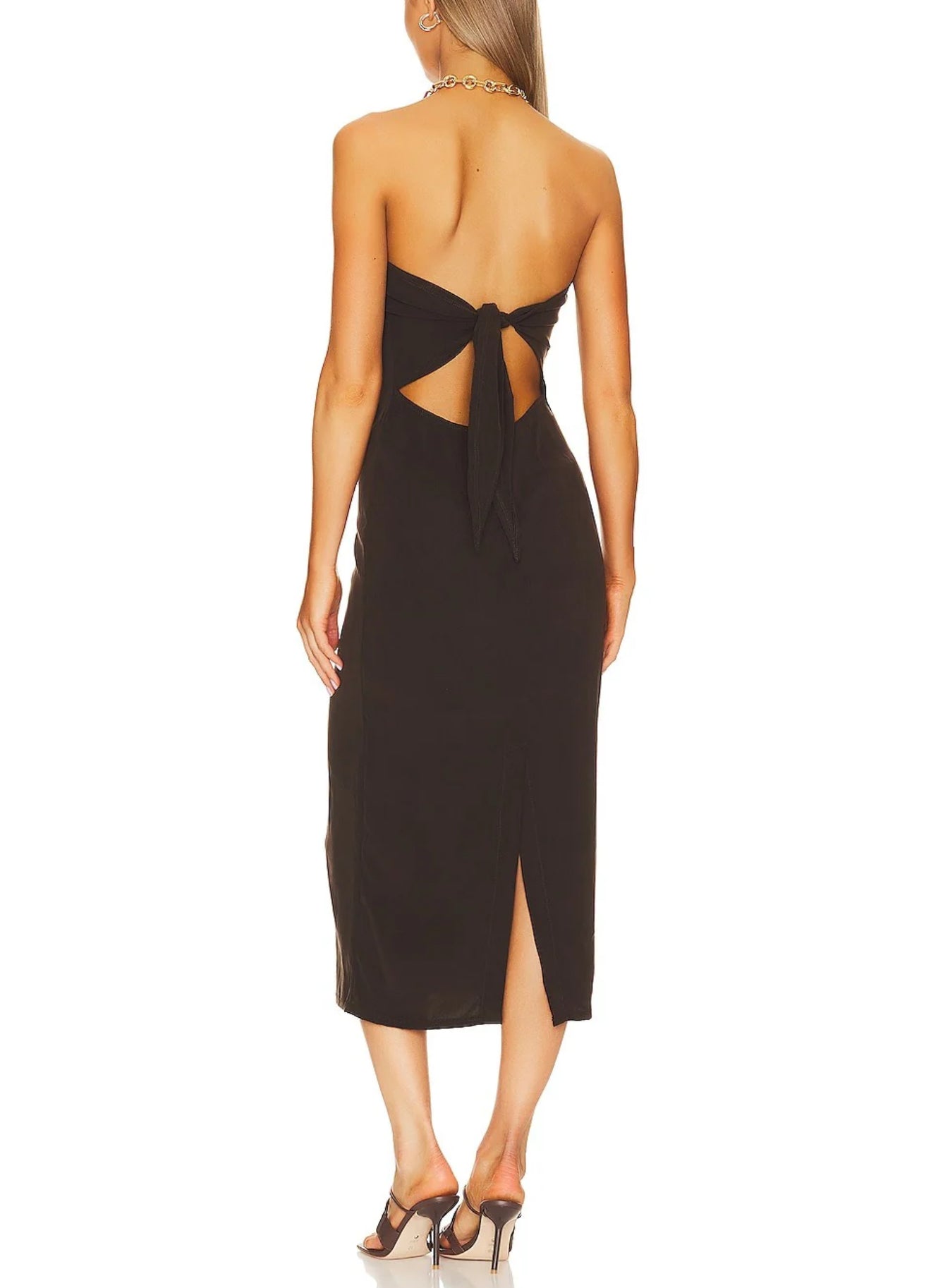 Anemos Strapless Tie Back Dress
- Brown
