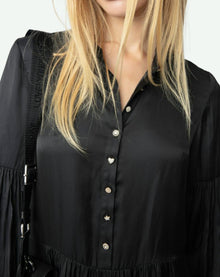 Zadig & Voltaire Randy Satin Dress - Black