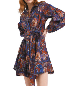 Chufy Ushi Mini Dress - Navy Multi