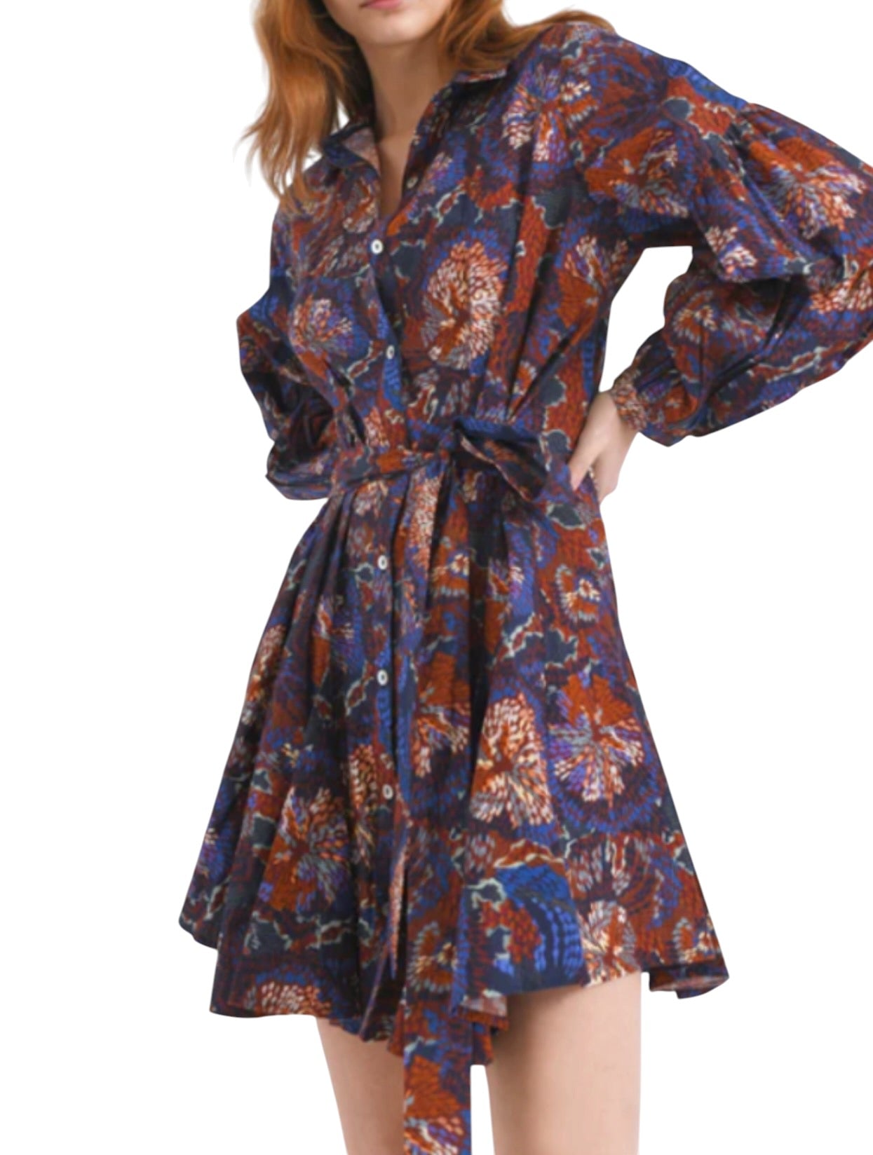 Chufy Ushi Mini Dress - Navy Multi