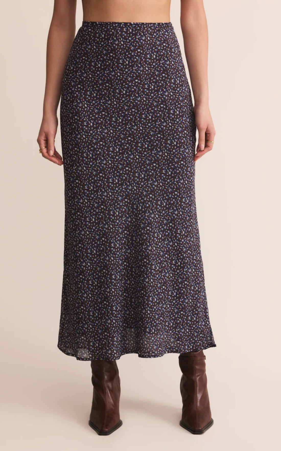 Z Supply Yelena Aspen Floral Maxi Skirt - Java