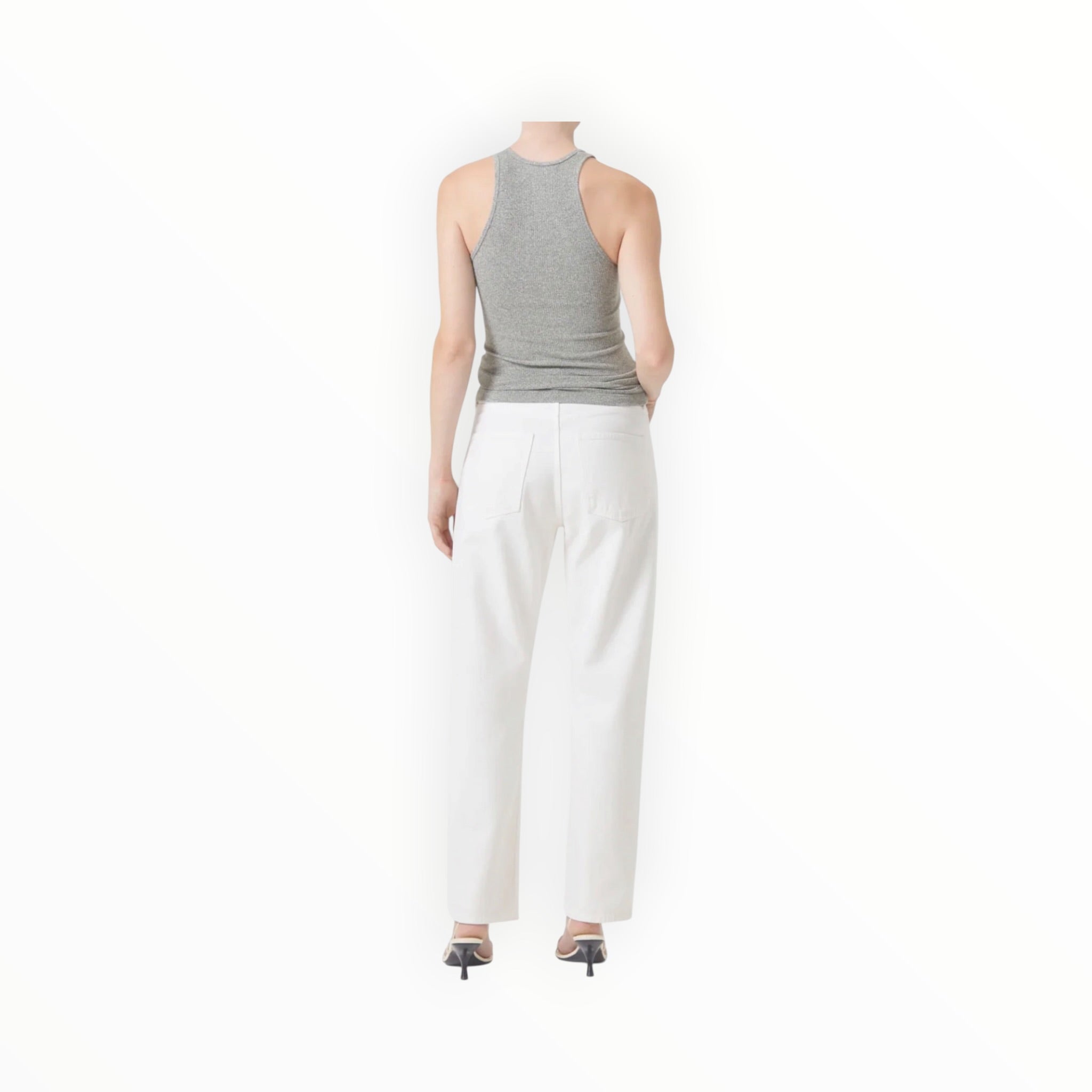 AGOLDE Bianca Tank Top - Celery