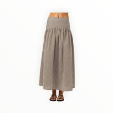 sundays Celeste Skirt-Umber Lurex Stripe