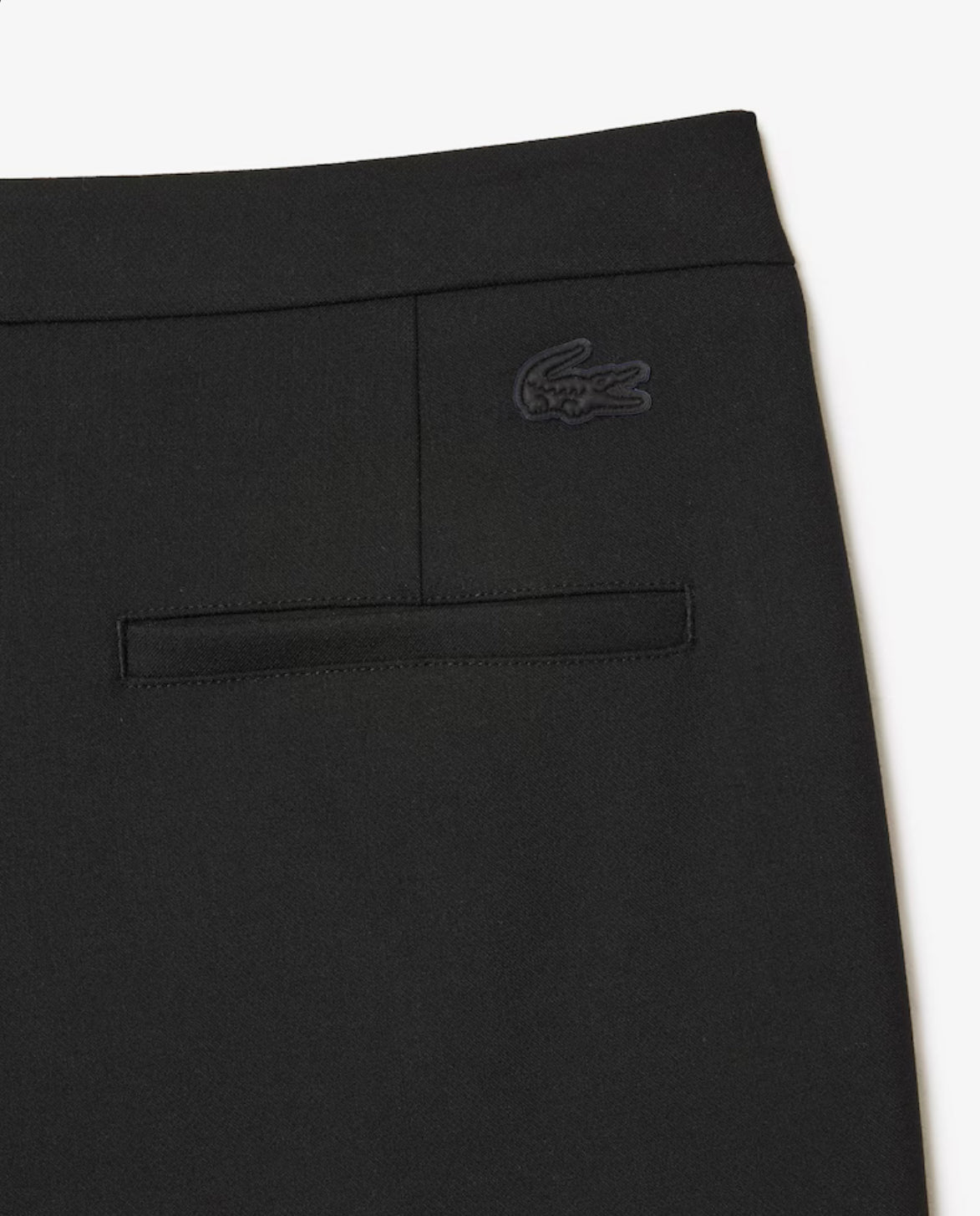 Lacoste High Waist Flared Dress Pants - Black
