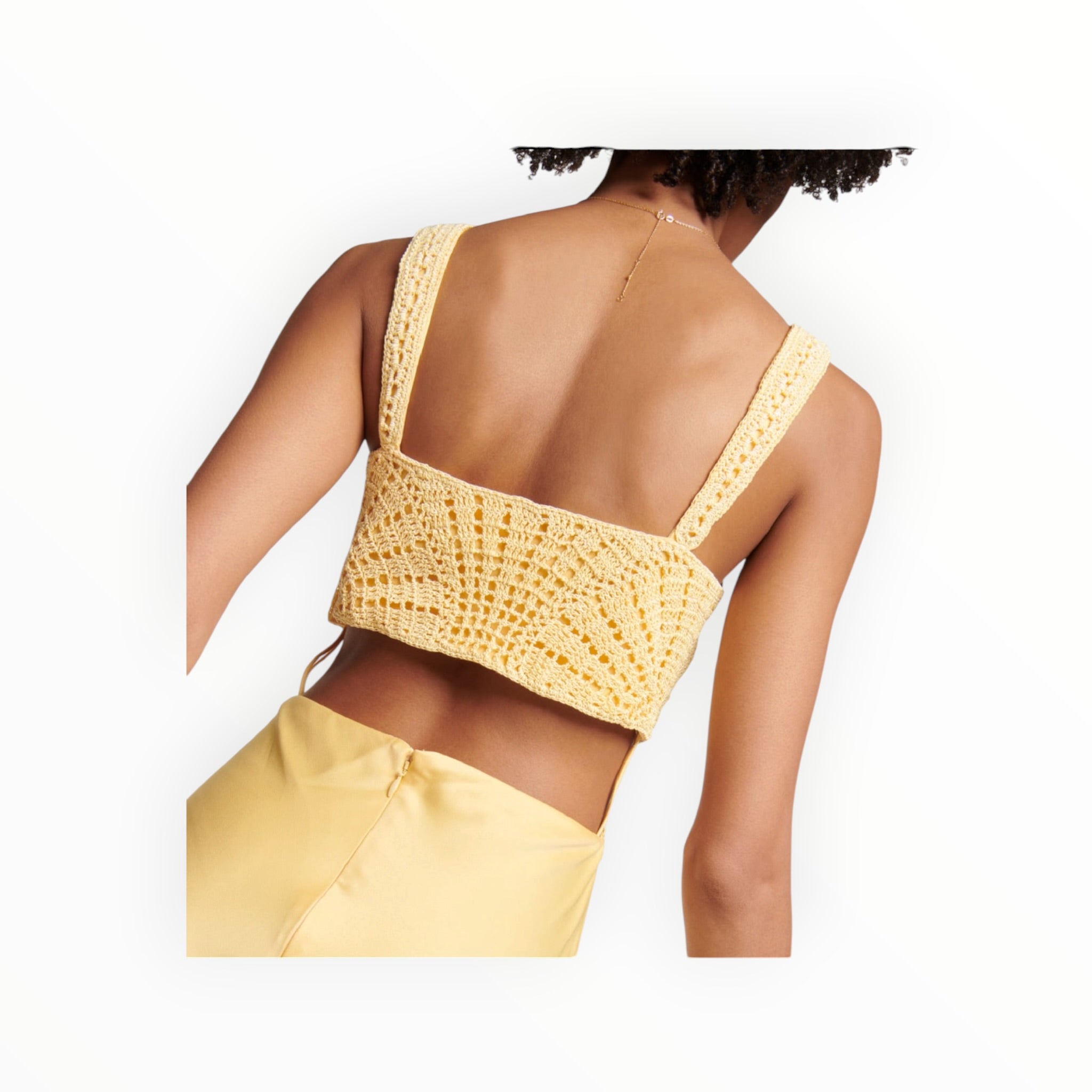Jonathan Simkhai Roberta Fossil Crochet Dress - Popcorn