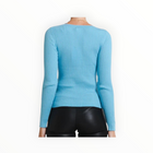 St. Cloud Label Hazel Henley Knit - Blue