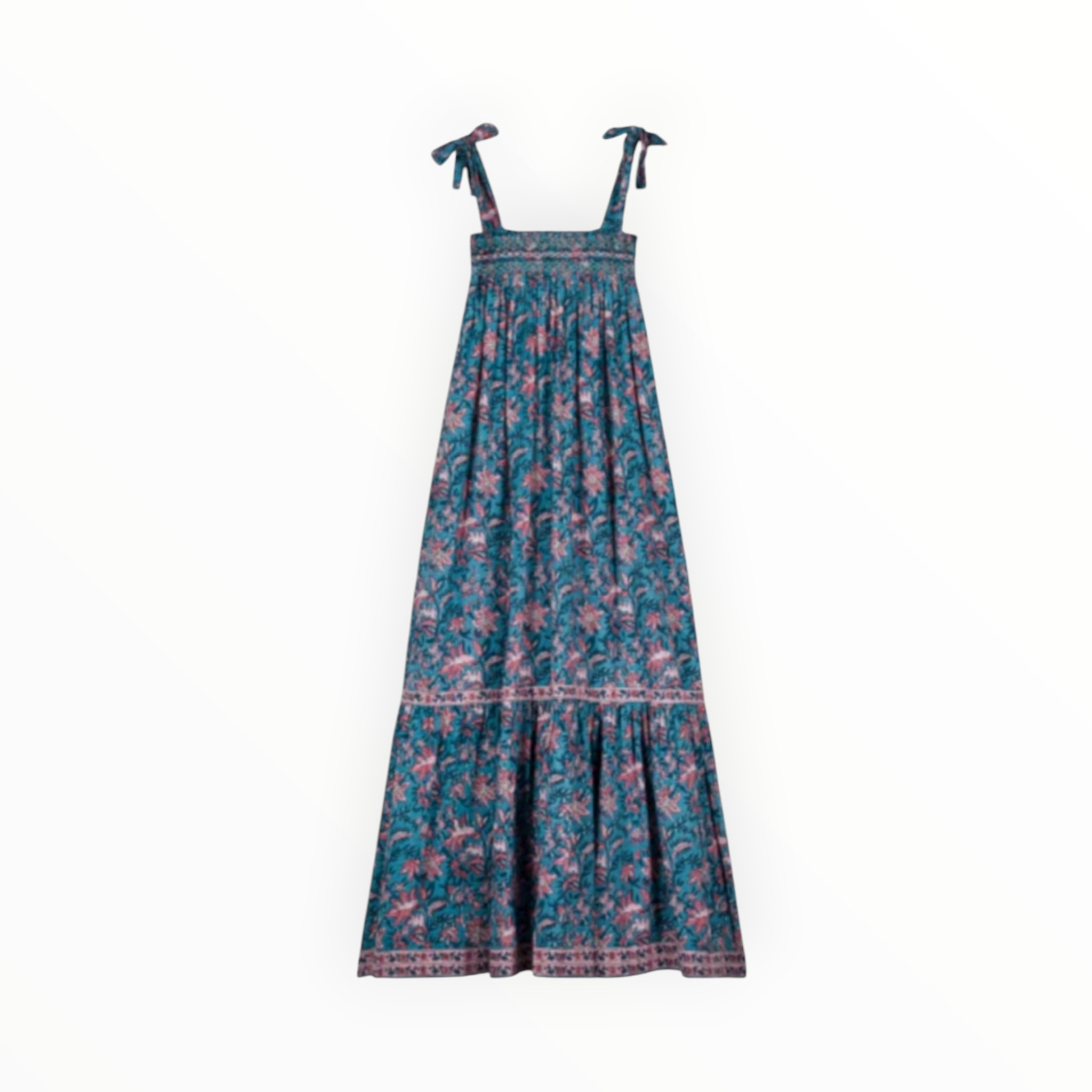 Louise Misha Marcelette Dress - Teal Garden of Eden
