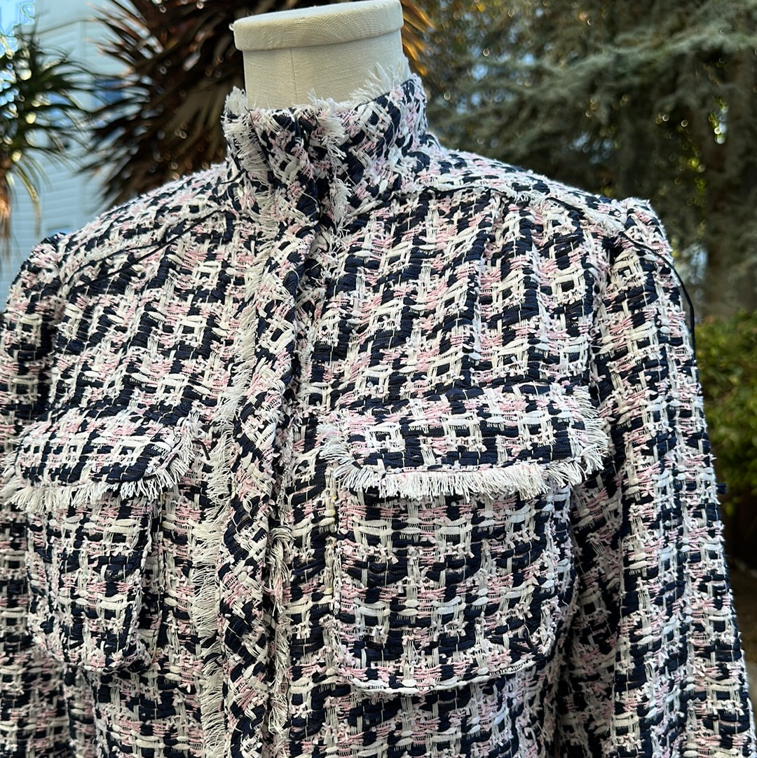 Christy Lynn Karin Jacket - Pink Tweed