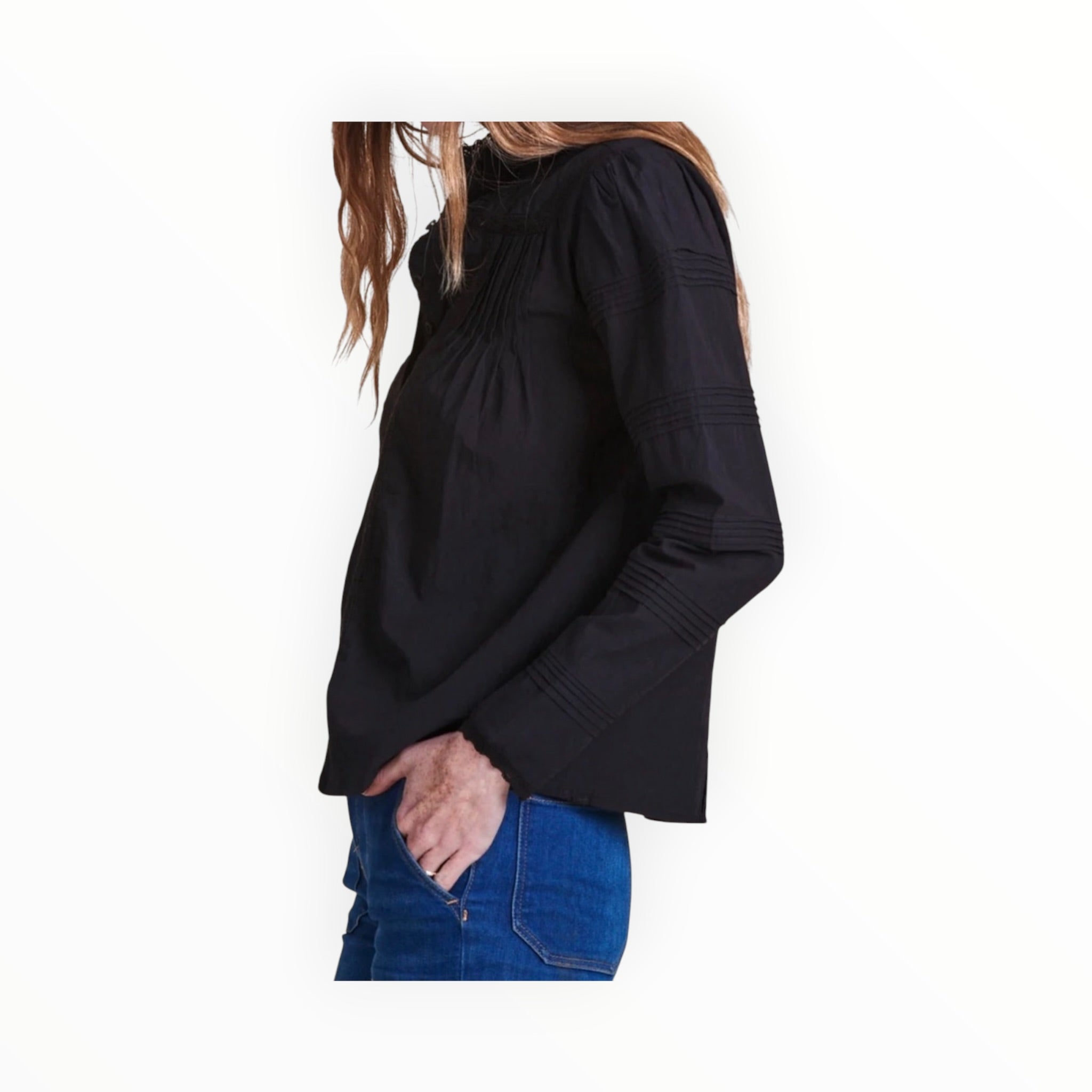 The Shirt by Rochelle Behrens Priya Shirt - Black