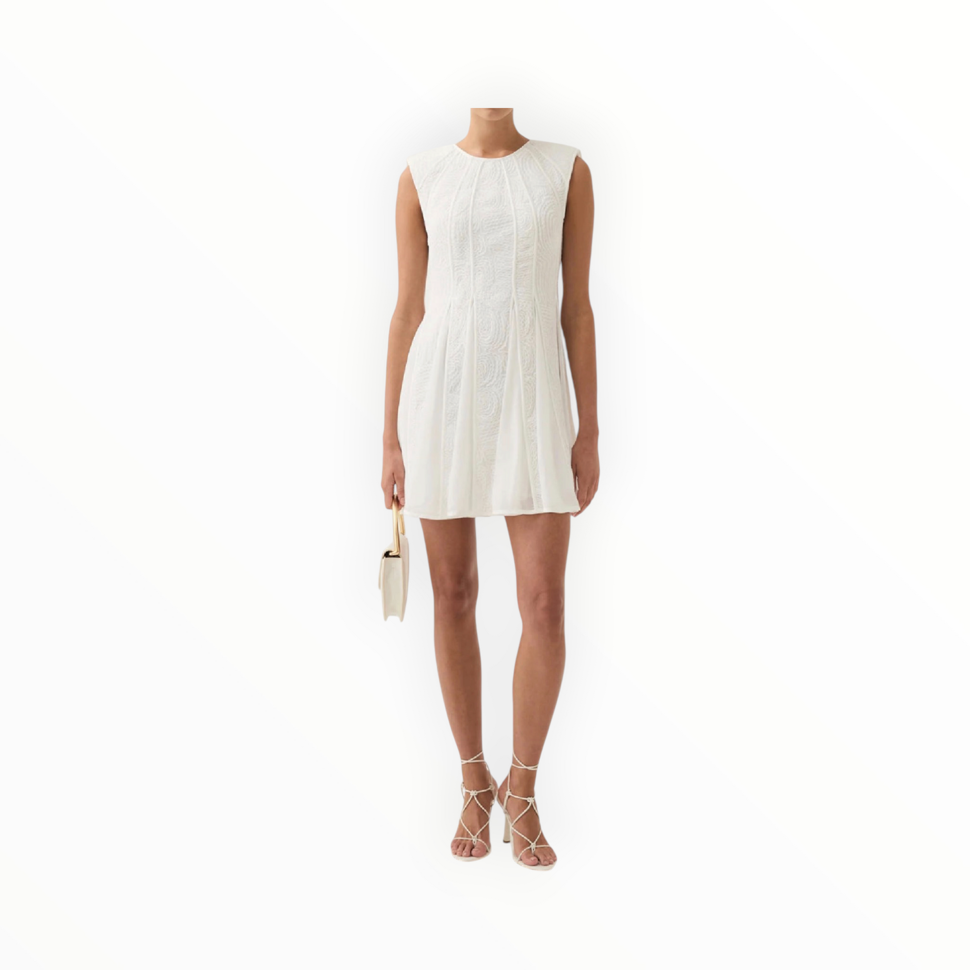 aje. Soleil Lace Mini Dress - Ivory