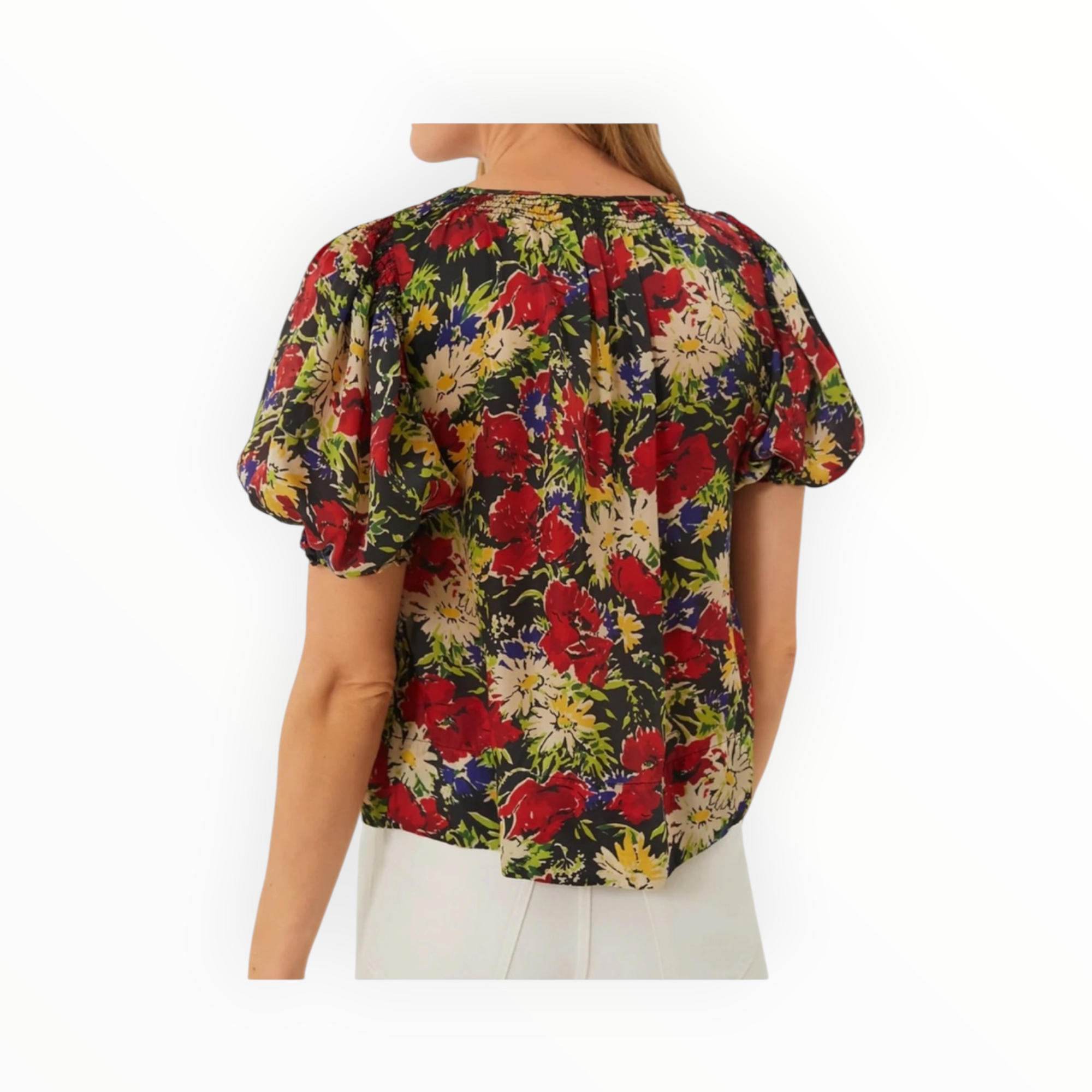 The Great. The Ponder Top - Hidden Garden Floral