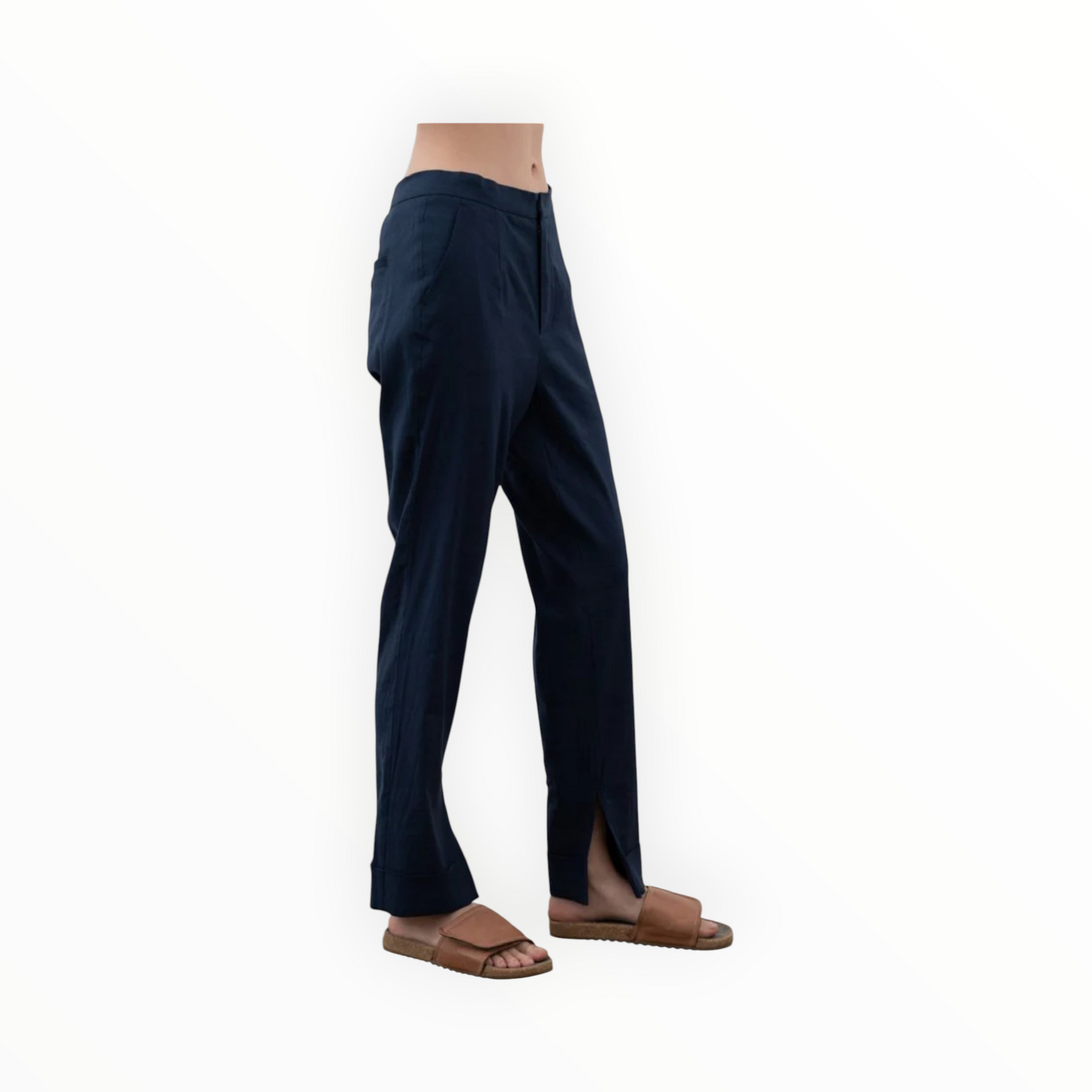 Elaine Kim Step Hem Tech Wisteria Pant - Indigo