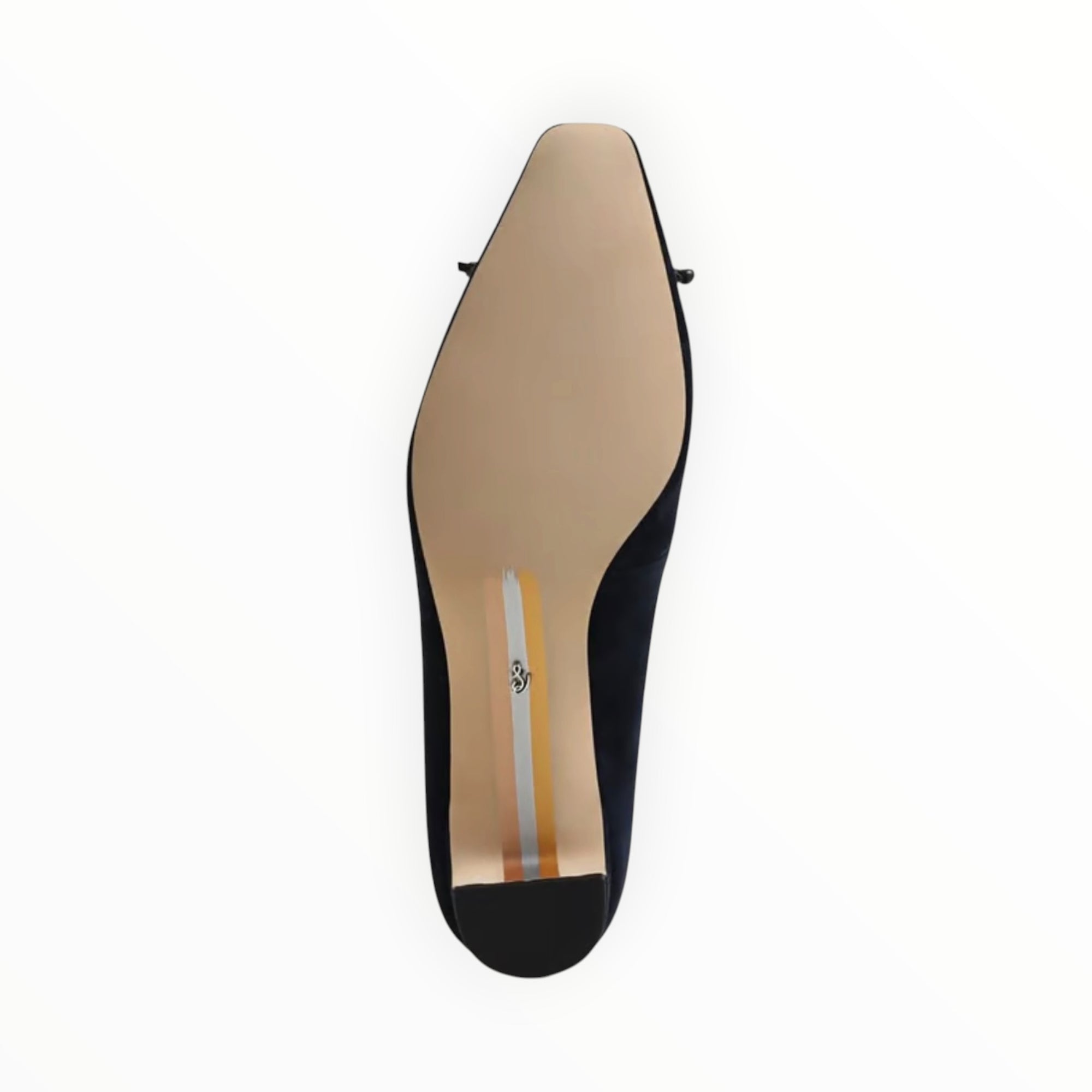 Sam Edelman Rinda Pointed Toe Ballet Heel - Midnight Blue Leather
