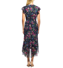 Shoshanna Neal Dress - Navy/Fuchsia Multi